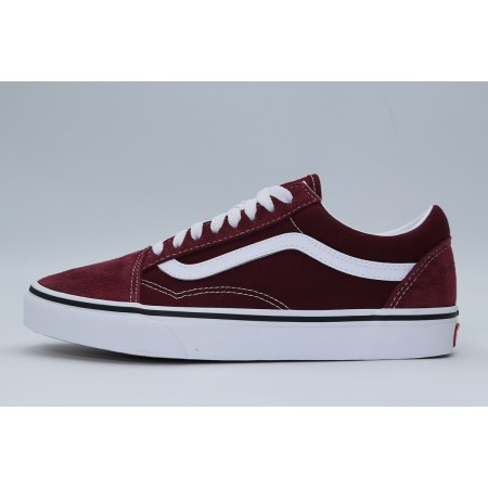Vans Old Skool Unisex Sneakers Βυσσινί, Λευκά