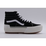 Vans SK8-Hi Stacked Γυναικεία Flatform Μποτάκια Μαύρα, Λευκά