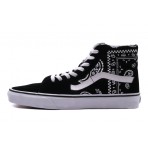 Vans Sk8-Hi Ανδρικά Sneakers Μποτάκια Μαύρα, Λευκά