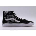 Vans Sk8-Hi Ανδρικά Sneakers Μποτάκια Μαύρα, Λευκά