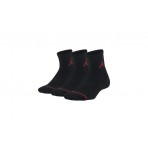 Jordan Jumpman Κοντές Kάλτσες Μαύρες 3 Ζευγάρια