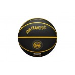 Wilson Golden State Warriors Μπάλα Μπάσκετ Μαύρη, Κίτρινη