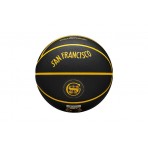 Wilson Golden State Warriors Μπάλα Μπάσκετ Μαύρη, Κίτρινη