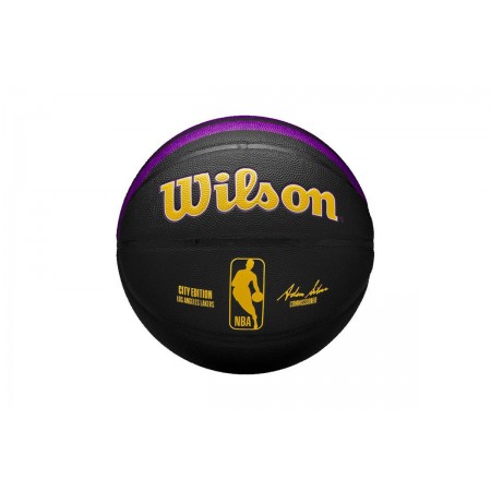 Wilson Los Angeles Lakers Μπάλα Μπάσκετ Μαύρη, Μωβ, Κίτρινη