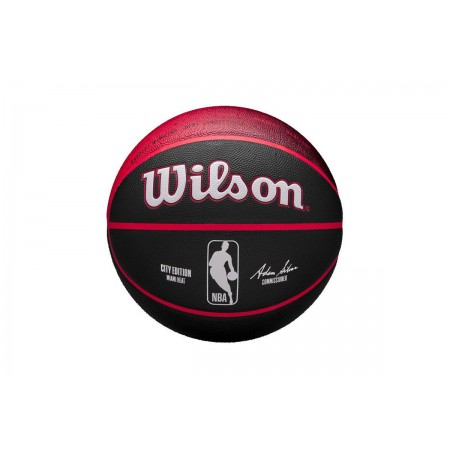 Wilson Miami Heat Μπάλα Μπάσκετ Μαύρη & Κόκκινη