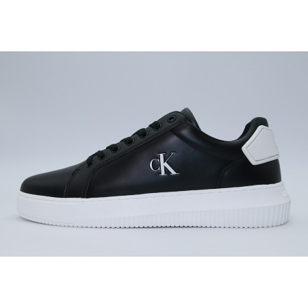 Calvin Klein Chunky Cupsole Ανδρικά Sneakers Μαύρα, Λευκά