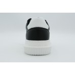 Calvin Klein Leather Ανδρικά Sneakers Μαύρα, Λευκά