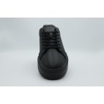 Calvin Klein Leather Signature Logo Ανδρικά Sneakers Μαύρα