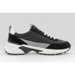 Calvin Klein Trailblazer Suede Runner Ανδρικά Sneakers Μαύρα, Λευκά