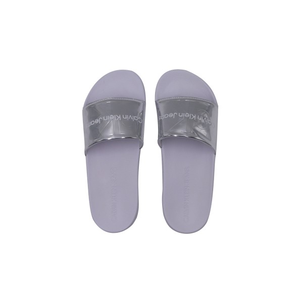 Calvin Klein Slide Silver Monogram Παντόφλα (YW0YW00638 00T)