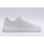 Calvin Klein Chunky Cupsole Laceup Monologo Γυναικεία Sneakers Λευκά