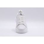 Calvin Klein Chunky Cupsole Laceup Monologo Γυναικεία Sneakers Λευκά