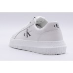 Calvin Klein Chunky Cupsole Laceup Monologo Γυναικεία Sneakers Λευκά