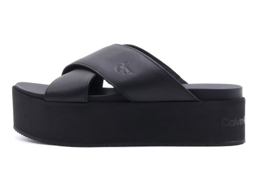 Calvin Klein Flatform Cross Mg Uc Σανδάλια (YW0YW01349 0GT)
