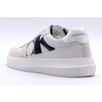 Calvin Klein Chunky Cupsole Low Mix Γυναικεία Παπούτσια Λευκά