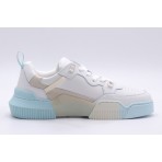 Calvin Klein Chunky Cupsole 2.0 Γυναικεία Sneakers Λευκά, Γαλάζια