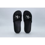 Calvin Klein Slide Monogram Γυναικείες Παντόφλες Μαύρες