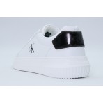 Calvin Klein Leather Trainers Sneakers Λευκά, Μαύρα
