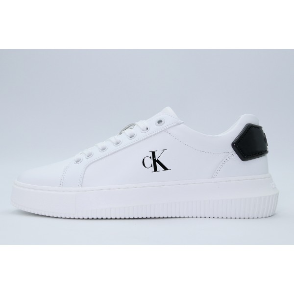 Calvin Klein Leather Trainers Sneakers (YW0YW01846 01W)