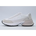 Calvin Klein Suede Trainers Γυναικεία Sneakers Λευκά, Μπεζ, Ροζ