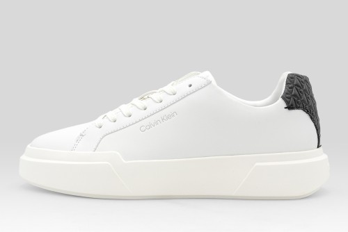Calvin Klein Avenue Smooth Leather Logo Sneakers (YW0YW02036 01W)