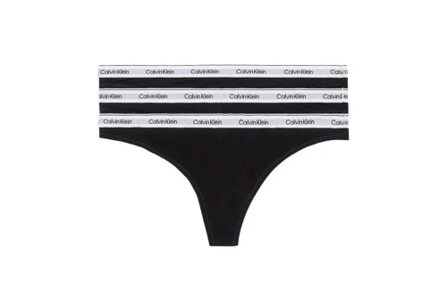 Calvin Klein Icon Logo Εσώρουχο String Γυναικείο 3-Τεμάχια (000QD5209E UB1)