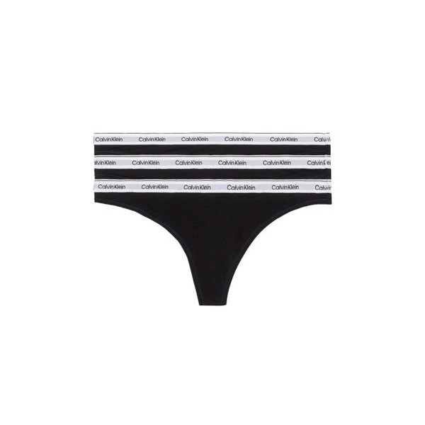 Calvin Klein Icon Logo Εσώρουχο String Γυναικείο 3-Τεμάχια (000QD5209E UB1)