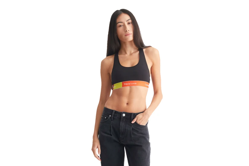 Calvin Klein Unlined Γυναικείο Bralette Μαύρο
