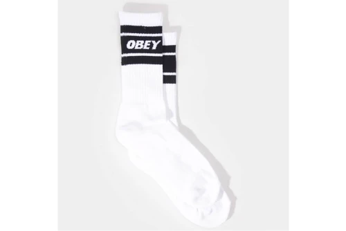 Obey Cooper Ii Κάλτσες Ψηλές 1 Ζευγάρι (100260093 WHITE-BLACK)