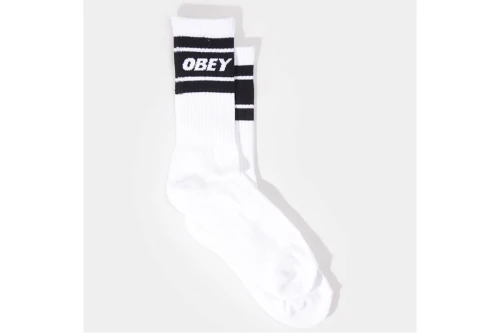 Obey Cooper Ii Κάλτσες Ψηλές 1 Ζευγάρι (100260093 WHITE-BLACK)