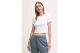 Converse Ribbed Slim Γυναικείο Κοντομάνικο T-Shirt Λευκό