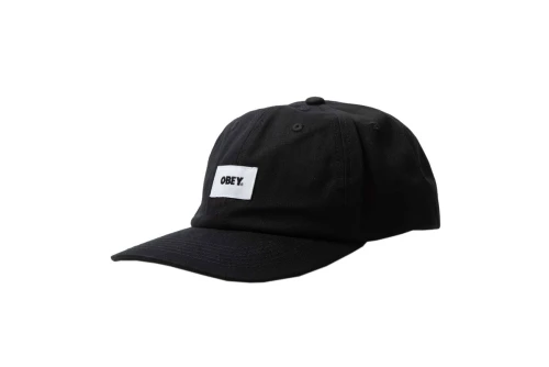Obey Bold Label Organic 6 Panel Καπέλο Strapback (100580256 BLACK)