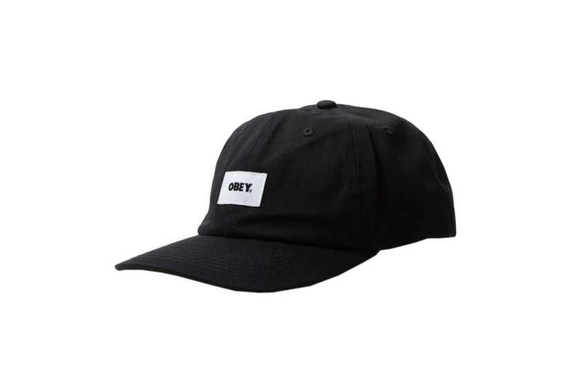 Obey Bold Organic 6 Panel Καπέλο Strapback Μαύρο