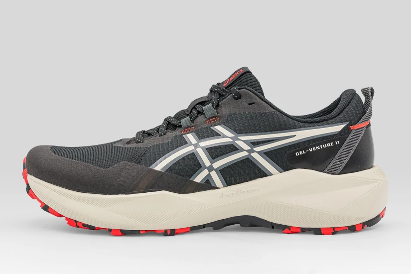 ASICS Gel-Venture 11 Ανδρικά Αθλητικά Παπούτσια Trail Running Μαύρα, Μπεζ, Κόκκινα