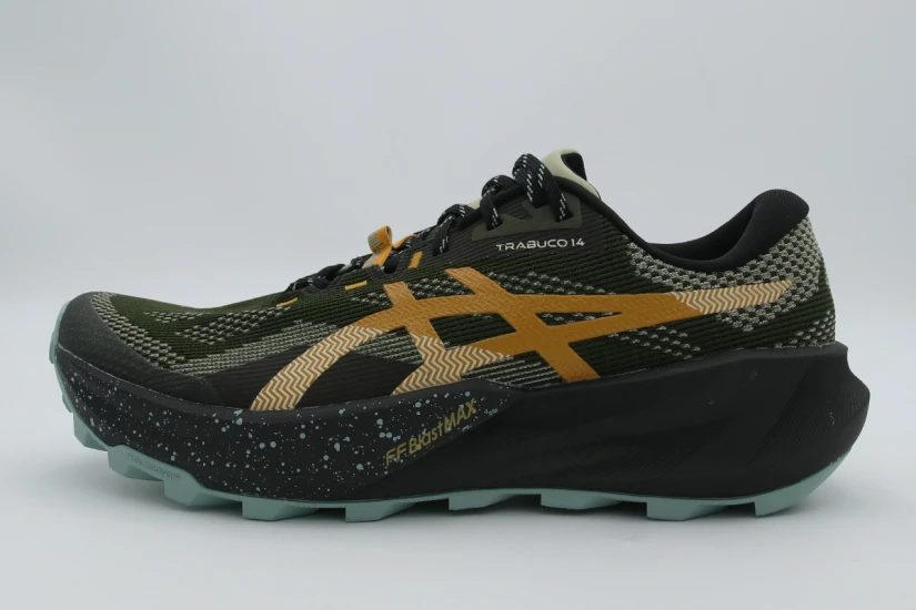 ASICS Trabuco 14 Ανδρικά Αθλητικά Παπούτσια Trail Running Χακί, Μαύρα, Χρυσά
