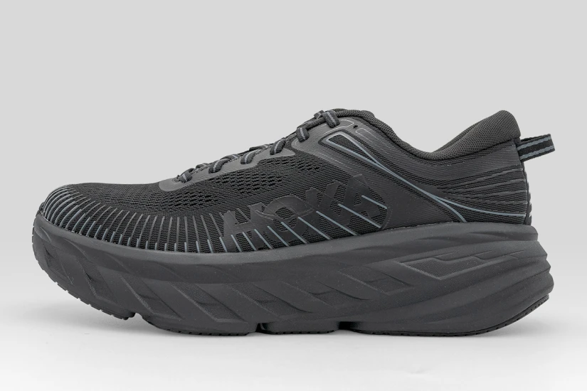 Hoka One One Bondi 7 Ανδρικά Αθλητικά Παπούτσια για Τρέξιμο Μαύρα