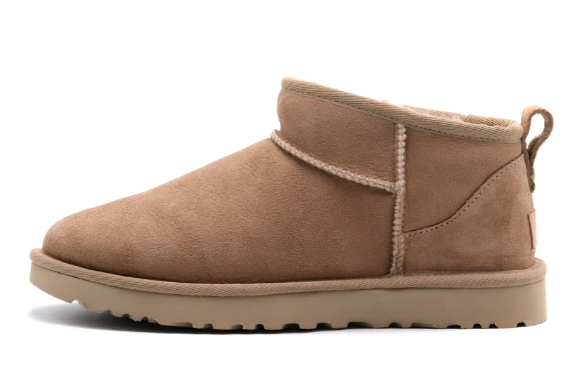 Ugg Classic Ultra Mini Γυναικεία Μποτάκια Μπεζ
