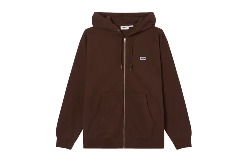 Obey Established Works Eyes Zip Ζακέτα Βαμβακερή Ανδρ (112460023 JAVA BROWN)