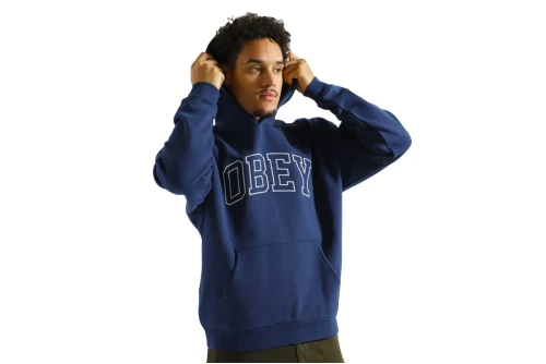 Obey Institute Extra Heavy  Hoodie Ανδρικό (112470195 ACADEMY NAVY)