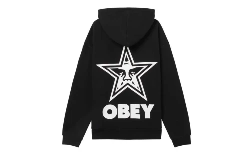 Obey Bold Star Extra Heavy Hoodie Ανδρικό (112470224 BLACK)