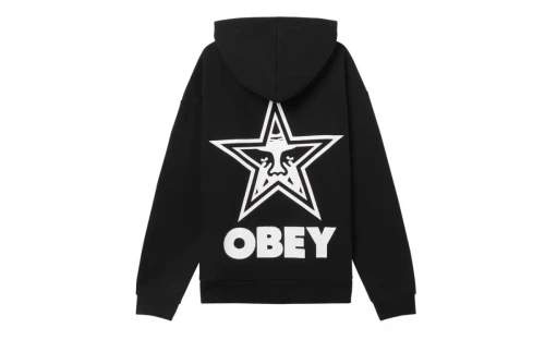 Obey Bold Star Extra Heavy Hoodie Ανδρικό (112470224 BLACK)