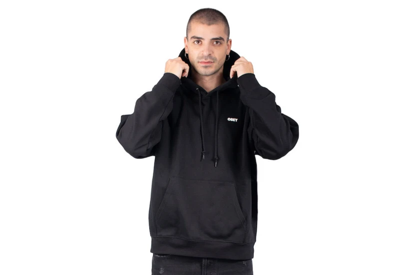 Obey Bold Fleece  Hoodie Ανδρικό (112842349 BLACK)