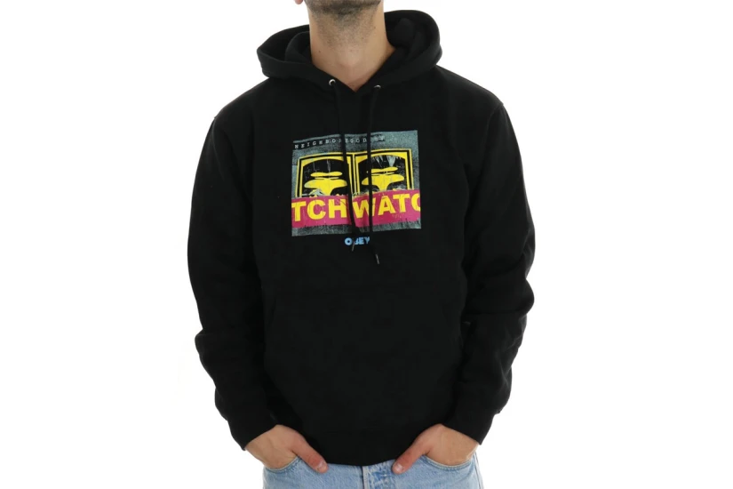 Obey Neighborhood Watch Premium Fleece Hoodie Ανδρικό (112843593 BLACK)