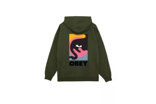 Obey Quarter Icon Premium Hoodie Ανδρικό (112844193 DEEP LICHEN GREEN)