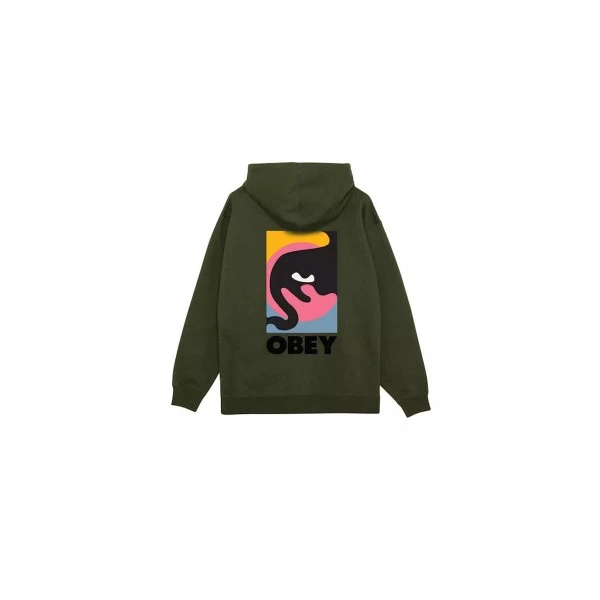 Obey Quarter Icon Premium Hoodie Ανδρικό (112844193 DEEP LICHEN GREEN)