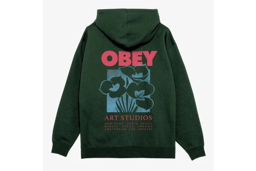 Obey Art Studio Flowers Premium Hoodie Ανδρικό (112844234 BOTANICAL GARDEN)