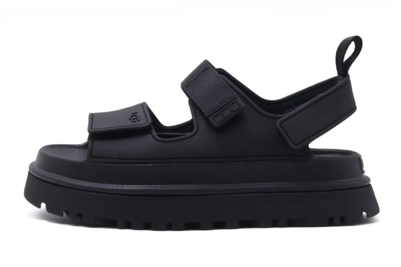 Ugg Goldenglow Γυναικεία Σανδάλια Μαύρα