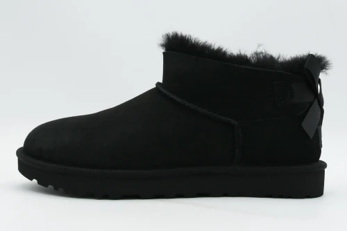 Ugg Ultra Mini Bailey Bow Μποτάκια Μόδας Γυναικεία (1185491 BLK)