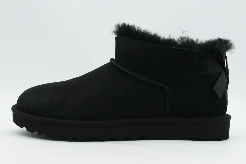 Ugg Ultra Mini Bailey Bow Μποτάκια Μόδας Γυναικεία (1185491 BLK)
