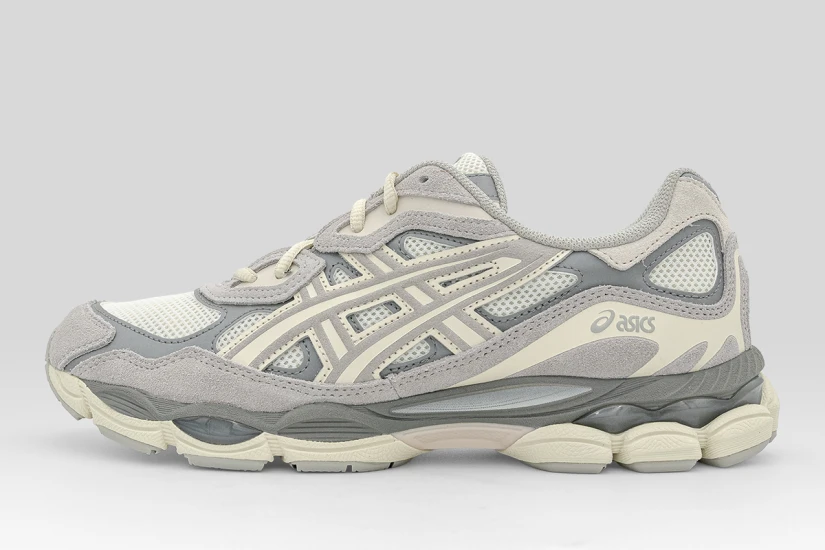 ASICS Gel-Nyc Ανδρικά Sneakers Γκρι, Εκρού, Γκρι Σκούρο